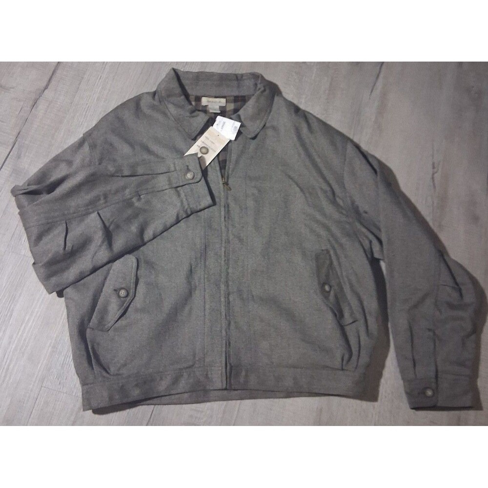JcPenny Exxit5 E Harrington-style gray zip-up GRAY, SZ XL